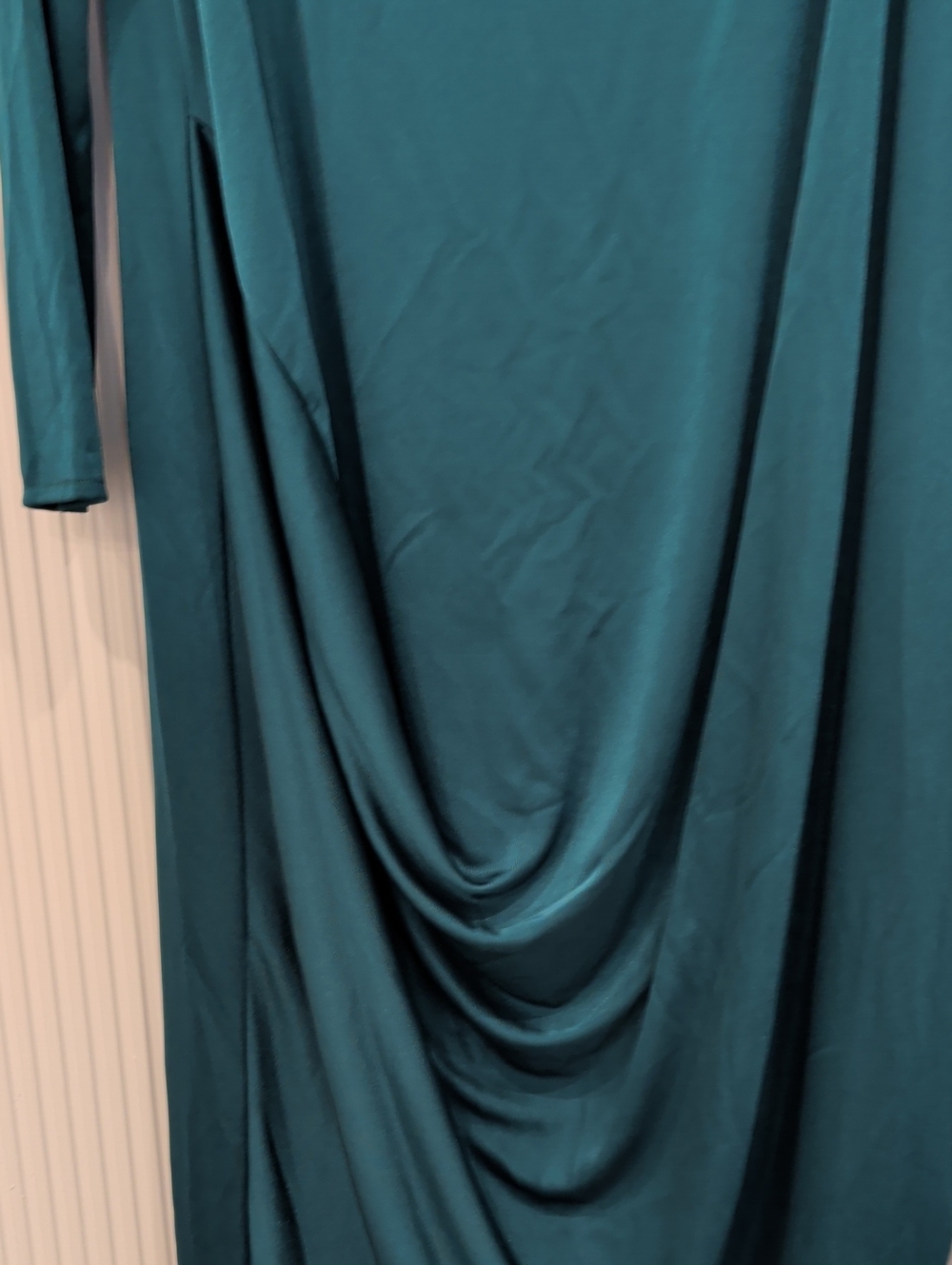 Satin draped Maxi dress MANGO UK 14 - Picture 10 of 11